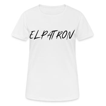 El Patron – Der Chef Look - Frauen T-Shirt atmungsaktiv - Weiß - Vorne - AI Model Female 172 dark (172cm)