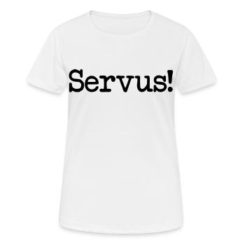Hello! - Women's Breathable T-Shirt - white - Front - AI Model Female 172 dark (172cm)