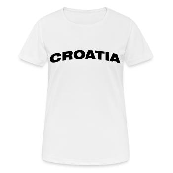 Kroatien - Frauen T-Shirt atmungsaktiv - Weiß - Vorne - AI Model Female 172 dark (172cm)