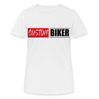 custom biker tuner bikes tuning autocollant autocollant - T-shirt respirant Femme - blanc - Devant - AI Model Female 172 dark (172cm)