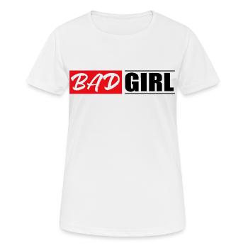 fille fille power populaire autocollant autocollant - T-shirt respirant Femme - blanc - Devant - AI Model Female 172 dark (172cm)
