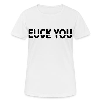 Vous aimer ou ne pas vous aimer # - T-shirt respirant Femme - blanc - Devant - AI Model Female 172 dark (172cm)