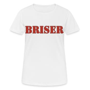 BRISER - T-shirt respirant Femme - blanc - Devant - AI Model Female 172 dark (172cm)
