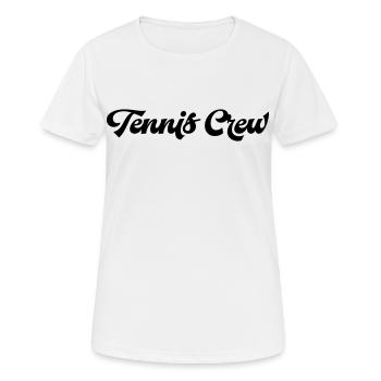 Tennis Spieler - Frauen T-Shirt atmungsaktiv - Weiß - Vorne - AI Model Female 172 dark (172cm)
