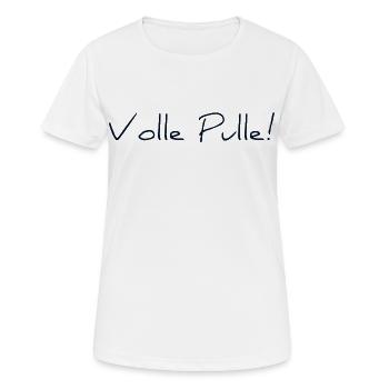 Volle Pulle - Frauen T-Shirt atmungsaktiv - Weiß - Vorne - AI Model Female 172 dark (172cm)