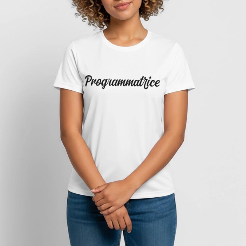 Programmatrice Informatique Code Développeuse Web T-shirt respirant Femme