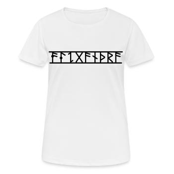 Alexandra - Frauen T-Shirt atmungsaktiv - Weiß - Vorne - AI Model Female 172 dark (172cm)