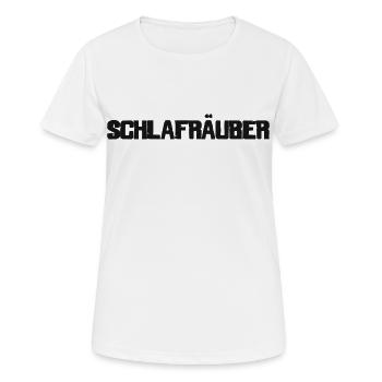 Voleurs de sommeil - T-shirt respirant Femme - blanc - Devant - AI Model Female 172 dark (172cm)