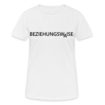 Beziehungswaise Single Sprueche - Frauen T-Shirt atmungsaktiv - Weiß - Vorne - AI Model Female 172 dark (172cm)