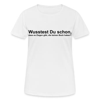 Have the goats can not be bothered - Women's Breathable T-Shirt - white - Front - AI Model Female 172 dark (172cm)