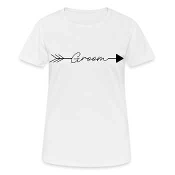 Groom - T-shirt respirant Femme - blanc - Devant - AI Model Female 172 dark (172cm)