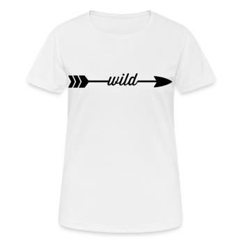 Sauvage - T-shirt respirant Femme - blanc - Devant - AI Model Female 172 dark (172cm)