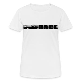 Course - T-shirt respirant Femme - blanc - Devant - AI Model Female 172 dark (172cm)