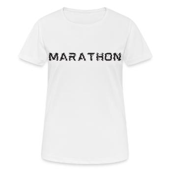 marathon - Women's Breathable T-Shirt - white - Front - AI Model Female 172 dark (172cm)