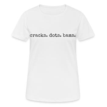 Craque, Points, Bams, Jeu de Mahjong drôle - T-shirt respirant Femme - blanc - Devant - AI Model Female 172 dark (172cm)