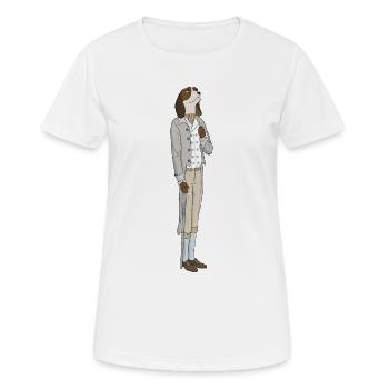 Un chien noble - T-shirt respirant Femme - blanc - Devant - AI Model Female 172 dark (172cm)