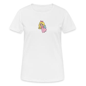 Fee - Frauen T-Shirt atmungsaktiv - Weiß - Vorne - AI Model Female 172 dark (172cm)