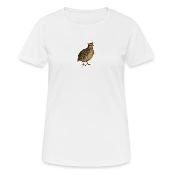 Râle des genêts - T-shirt respirant Femme - blanc - Devant - AI Model Female 172 dark (172cm)