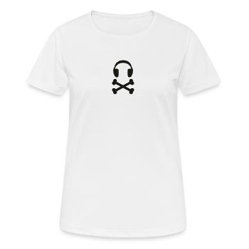 music pirat - musik piraten - T-shirt respirant Femme - blanc - Devant - AI Model Female 172 dark (172cm)