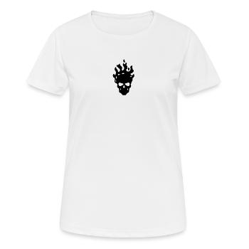 skull - T-shirt respirant Femme - blanc - Devant - AI Model Female 172 dark (172cm)