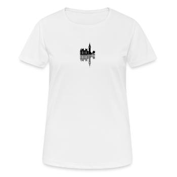 London Big Ben - Frauen T-Shirt atmungsaktiv - Weiß - Vorne - AI Model Female 172 dark (172cm)