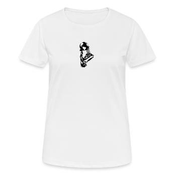Künstliche Intelligenz - Frauen T-Shirt atmungsaktiv - Weiß - Vorne - AI Model Female 172 dark (172cm)