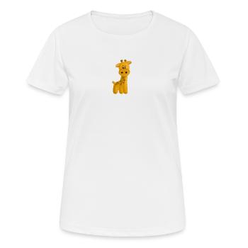 Giraffe - Women's Breathable T-Shirt - white - Front - AI Model Female 172 dark (172cm)