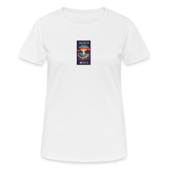 Jalisco Mexiko Palmen Design - Frauen T-Shirt atmungsaktiv - Weiß - Vorne - AI Model Female 172 dark (172cm)