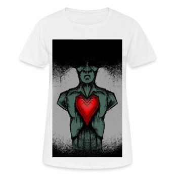 Mort-vivant mais amoureux - T-shirt respirant Femme - blanc - Devant - AI Model Female 172 dark (172cm)