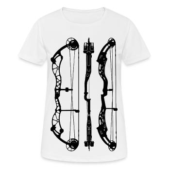 BowtechRekoning_Plans - Frauen T-Shirt atmungsaktiv - Weiß - Vorne - AI Model Female 172 dark (172cm)