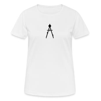 Cercles - T-shirt respirant Femme - blanc - Devant - AI Model Female 172 dark (172cm)