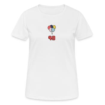 40. 40 JAHRE. 40-JÄHRIGES JUBILÄUM. GEBURTSTAG 40 JAHRE. - Frauen T-Shirt atmungsaktiv - Weiß - Vorne - AI Model Female 172 dark (172cm)