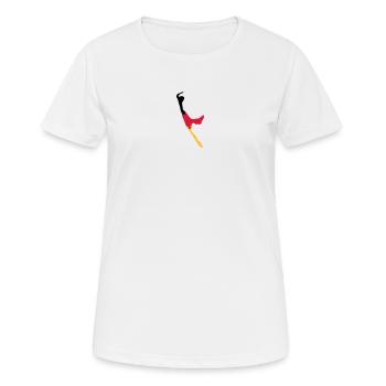 Sylt Puzzle - schwarz rot gold - Frauen T-Shirt atmungsaktiv - Weiß - Vorne - AI Model Female 172 dark (172cm)