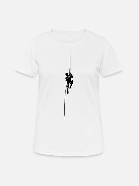 climbing - Women's Breathable T-Shirt - white