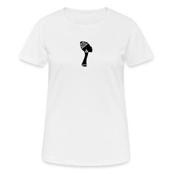Black African American woman - Women's Breathable T-Shirt - white - Front - AI Model Female 172 dark (172cm)