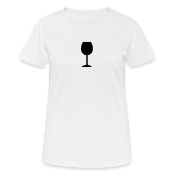 Verre À Vin, Vin - T-shirt respirant Femme - blanc - Devant - AI Model Female 172 dark (172cm)