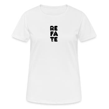Refate - Amenez-vous autour - T-shirt respirant Femme - blanc - Devant - AI Model Female 172 dark (172cm)