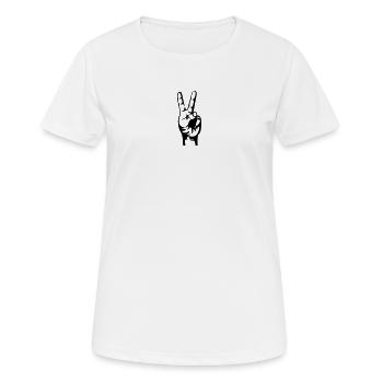 biker wave - Frauen T-Shirt atmungsaktiv - Weiß - Vorne - AI Model Female 172 dark (172cm)