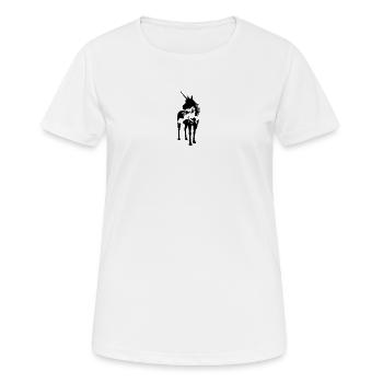 Einhorn Europa - Frauen T-Shirt atmungsaktiv - Weiß - Vorne - AI Model Female 172 dark (172cm)
