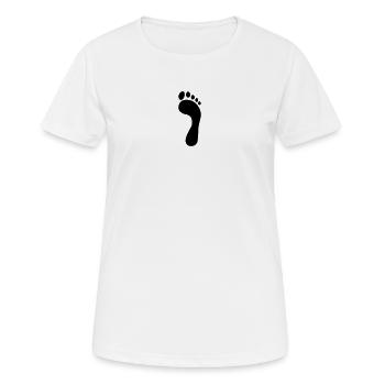 Pied - T-shirt respirant Femme - blanc - Devant - AI Model Female 172 dark (172cm)