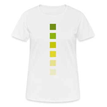 Stripe Colors - Women's Breathable T-Shirt - white - Front - AI Model Female 172 dark (172cm)