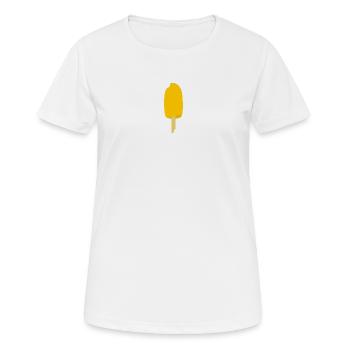 Mango Eis am Stiel - Frauen T-Shirt atmungsaktiv - Weiß - Vorne - AI Model Female 172 dark (172cm)