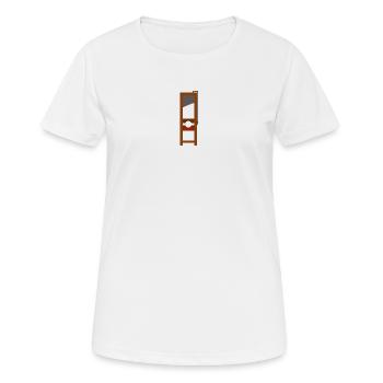 Guillotine Fallbeil Schafott Hinrichtung Horror - Frauen T-Shirt atmungsaktiv - Weiß - Vorne - AI Model Female 172 dark (172cm)