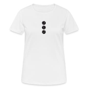 3 boules de boules pour boules bouler boules boules pétanque boules - T-shirt respirant Femme - blanc - Devant - AI Model Female 172 dark (172cm)