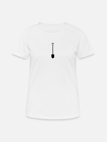 Shovel - Women's Breathable T-Shirt - white