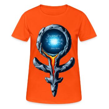 Jules Verne Rod - Women's Breathable T-Shirt - neon orange - Front - AI Model Female 172 dark (172cm)