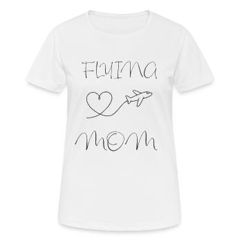 Flugbegleiter Mutter Geschenk  - Frauen T-Shirt atmungsaktiv - Weiß - Vorne - AI Model Female 172 dark (172cm)