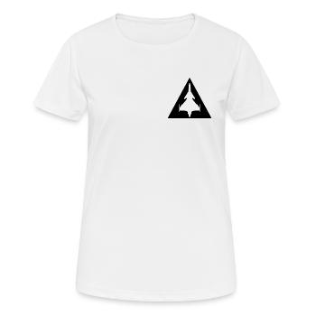JAS 39 Gripen / jas39 / jas-39 jet fighter - Women's Breathable T-Shirt - white - Front - AI Model Female 172 dark (172cm)