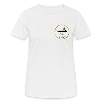 Figure street workout - T-shirt respirant Femme - blanc - Devant - AI Model Female 172 dark (172cm)