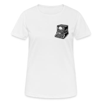PC rétro classique - T-shirt respirant Femme - blanc - Devant - AI Model Female 172 dark (172cm)